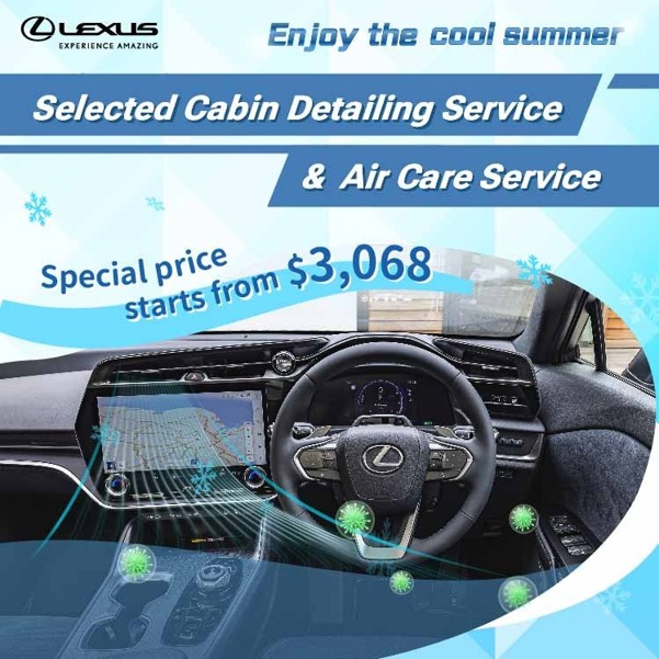 Enjoy the cool summer | Selected Cabin Detailing Service and Air Care for only $3,068